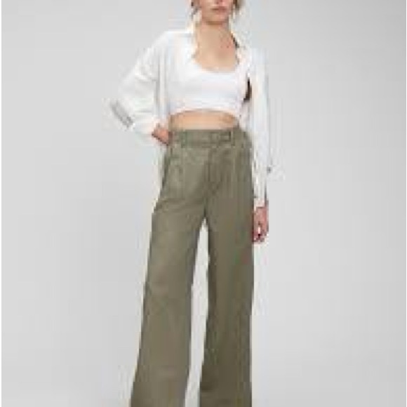 Gap High Rise Linen Wide Leg Trousers - Picture 3 of 3